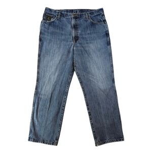 Cinch Blue Label Jeans Mens 38x29 Blue Good Relaxed Straight Leg Distressed